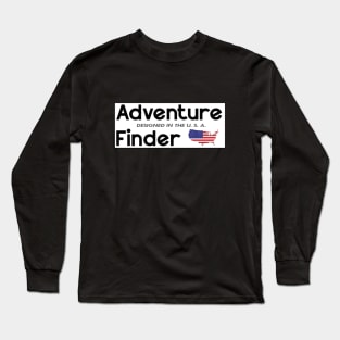 Adventure Finder American Flag Long Sleeve T-Shirt